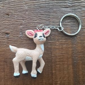 Vintage CLARICE the Rudolph Company Red Nosed Reindeer Island of Misfit keychain